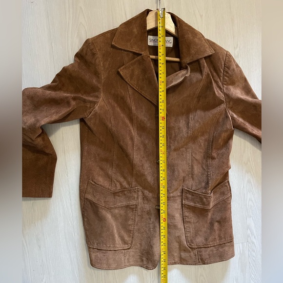 Simon Chang Brown Suede Blazer - Picture 13 of 14